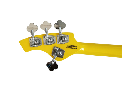 Custom Aether Bongo Yellow 4 String Bass - Image 9