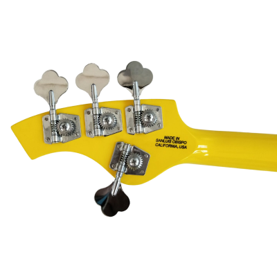 Custom Aether Bongo Yellow 4 String Bass - Image 9