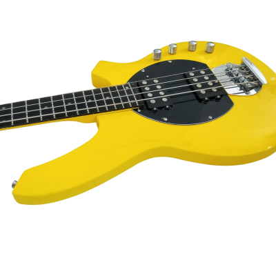 Custom Aether Bongo Yellow 4 String Bass - Image 5