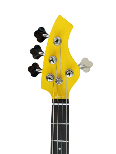 Custom Aether Bongo Yellow 4 String Bass - Image 3