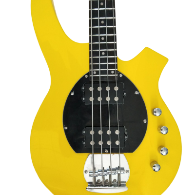 Custom Aether Bongo Yellow 4 String Bass