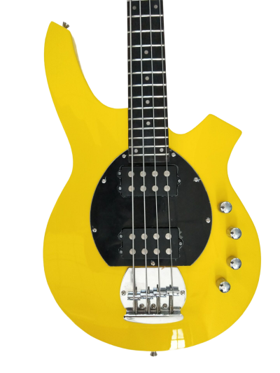 Custom Aether Bongo Yellow 4 String Bass