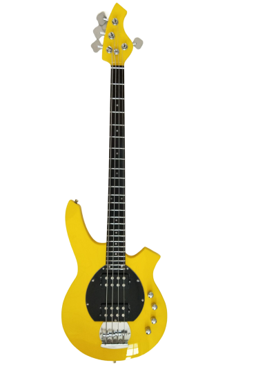 Custom Aether Bongo Yellow 4 String Bass - Image 2