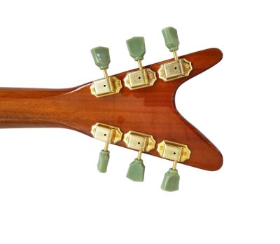 Custom Crown Korina Explorer Natural Mahogany Split Type Headstock Guitar - Image 10