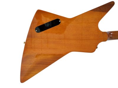 Custom Crown Korina Explorer Natural Mahogany Split Type Headstock Guitar - Image 8