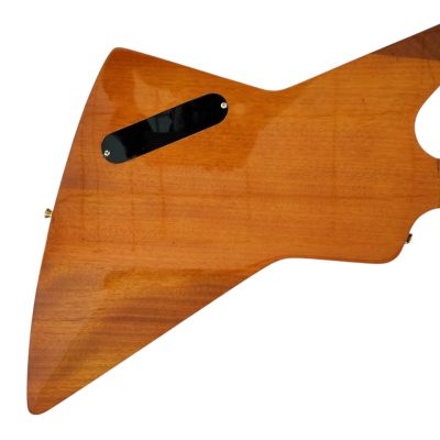 Custom Crown Korina Explorer Natural Mahogany Split Type Headstock Guitar - Image 8