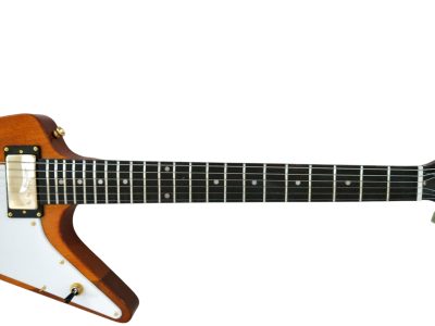 Custom Crown Korina Explorer Natural Mahogany Split Type Headstock Guitar - Image 5