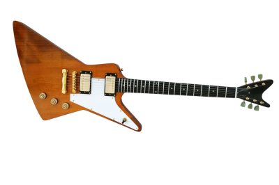 Custom Crown Korina Explorer Natural Mahogany Split Type Headstock Guitar - Image 2