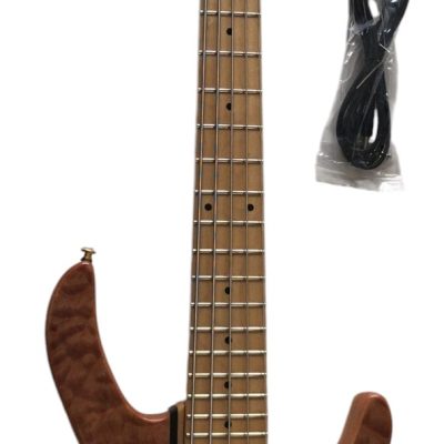Custom Denver Elite Figured Wood Quilted Maple 5 String Bass Maple Fretboard - Image 7
