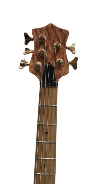Custom Denver Smith Elite Figured Wood Quilted Maple 5 String Bass Maple Fretboard - Image 5