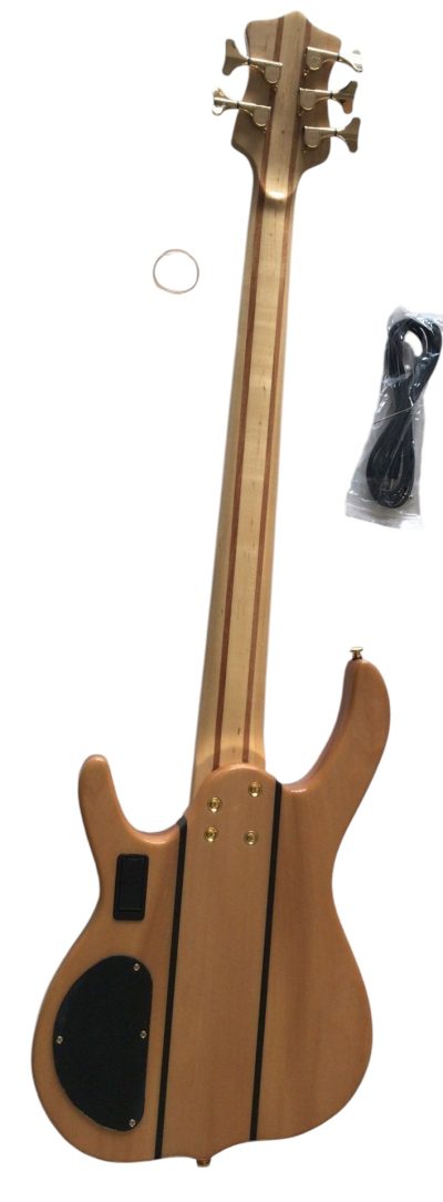 Custom Denver Smith Elite Figured Wood Quilted Maple 5 String Bass Maple Fretboard - Image 4