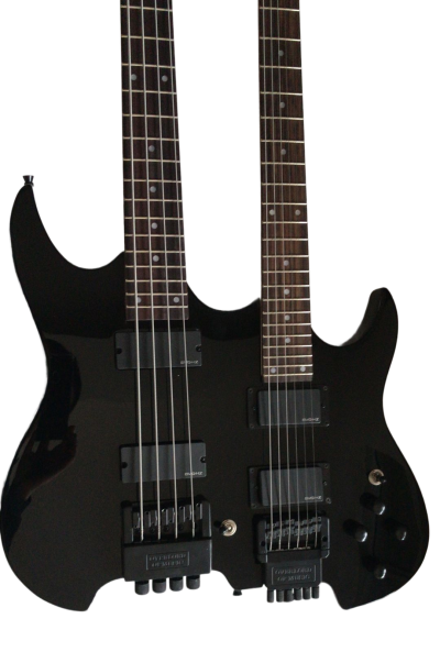 Custom Diplomat Double Neck Headless 4 String Bass Neck 6 String Guitar Neck