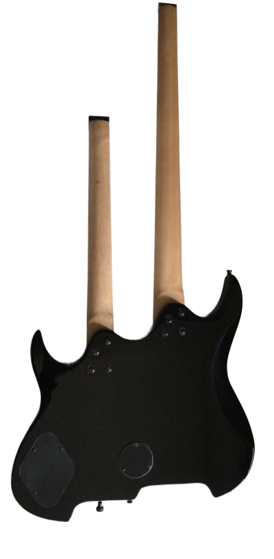 Custom Diplomat Double Neck Headless 4 String Bass Neck 6 String Guitar Neck - Image 7