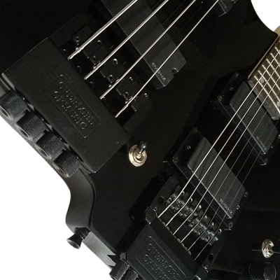 Custom Diplomat Double Neck Headless 4 String Bass Neck 6 String Guitar Neck - Image 6