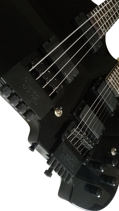 Custom Diplomat Double Neck Headless 4 String Bass Neck 6 String Guitar Neck - Image 6