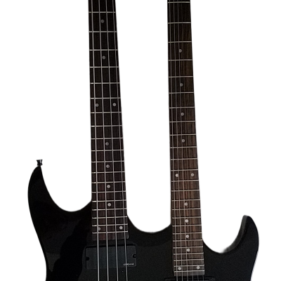 Custom Diplomat Double Neck Headless 4 String Bass Neck 6 String Guitar Neck - Image 5