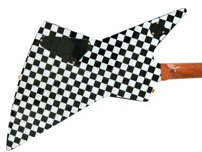 Custom Crown Rick Hamer Korina Checkerboard Electric Guitar - Image 7