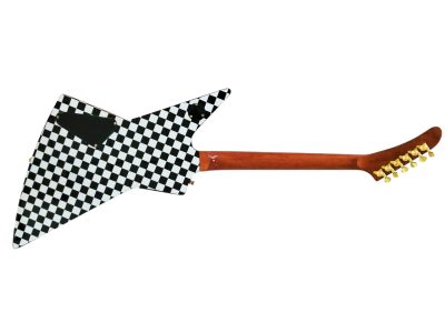 Custom Crown Rick Hamer Korina Checkerboard Electric Guitar - Image 6