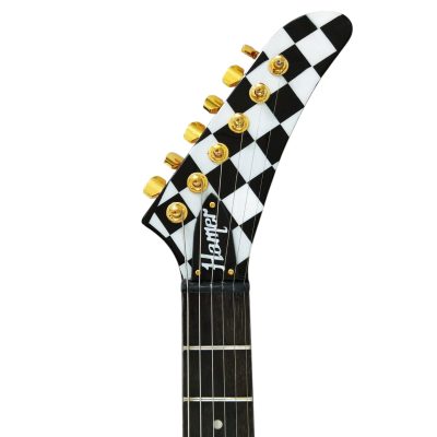 Custom Crown Rick Hamer Korina Checkerboard Electric Guitar - Image 5