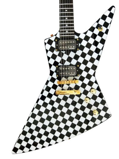 Custom Crown Rick Hamer Korina Checkerboard Electric Guitar