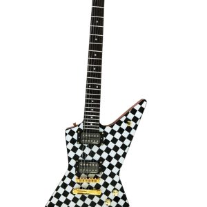 Alternative view of Custom Crown Rick Hamer Korina Checkerboard Electric Guitar