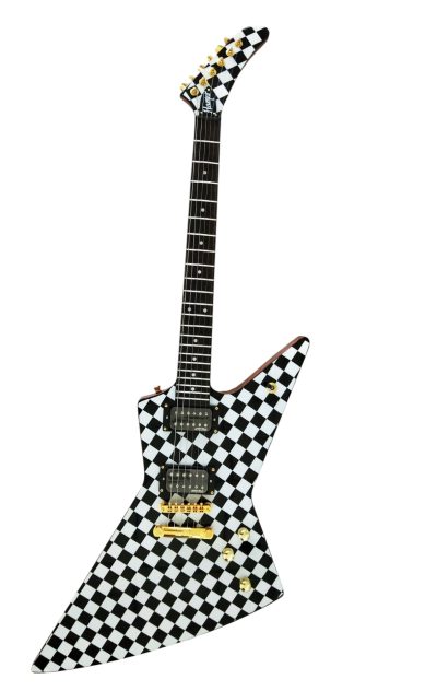 Custom Crown Rick Hamer Korina Checkerboard Electric Guitar - Image 2