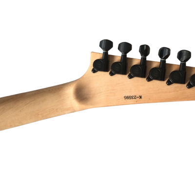 Custom Obsidian Karloff Mahogany Wood Body Mummy Electric Guitar - Image 5