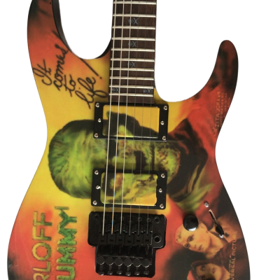 Custom Obsidian Karloff Mahogany Wood Body Mummy Electric Guitar
