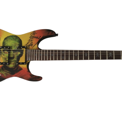 Custom Obsidian Karloff Mahogany Wood Body Mummy Electric Guitar - Image 2
