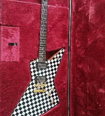 Custom Crown Rick Hamer Korina Checkerboard Electric Guitar - Image 10