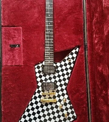Custom Crown Rick Hamer Korina Checkerboard Electric Guitar - Image 9