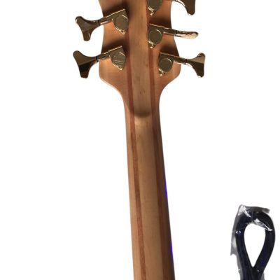 Custom Denver Elite Figured Wood Quilted Maple 5 String Bass Ebony Fretboard LED Light - Image 5