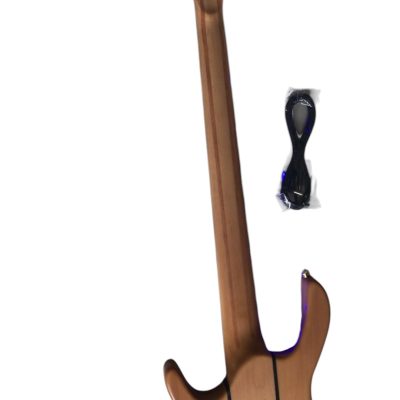 Custom Denver Elite Figured Wood Quilted Maple 5 String Bass Ebony Fretboard LED Light - Image 4