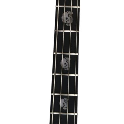 Custom Nova Skull Inlays Lemmy Kilmister 4004 Walnut Wood Carved With Oak Leaves Bass - Image 4