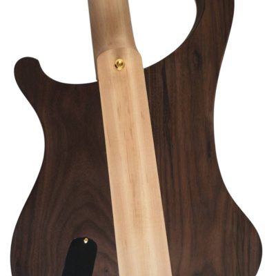 Custom Nova Skull Inlays Lemmy Kilmister 4004 Walnut Wood Carved With Oak Leaves Bass - Image 8