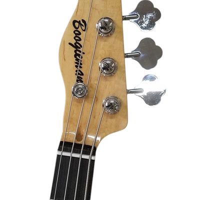 Custom Regent SMD White Precision 4 String Bass Left Handed - Image 5