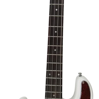 Custom Regent SMD White Precision 4 String Bass Left Handed - Image 4