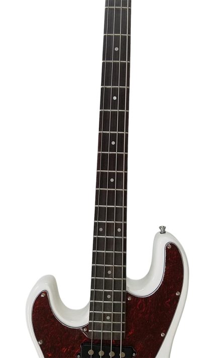 Custom Regent SMD White Precision 4 String Bass Left Handed - Image 4