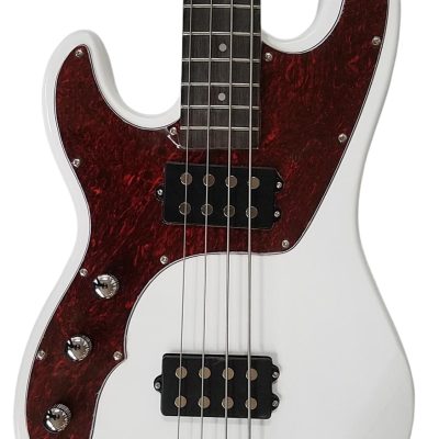 Custom Regent SMD White Precision 4 String Bass Left Handed