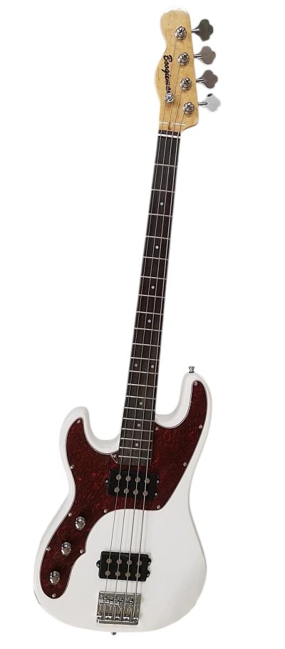 Custom Regent SMD White Precision 4 String Bass Left Handed - Image 2