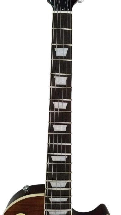Custom Crown Root Beer Flame Maple Top Finish Electric Guitar - Image 5