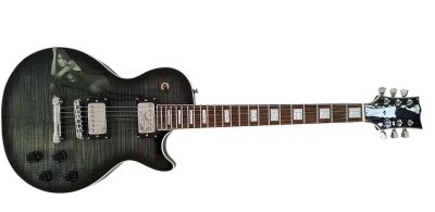 Custom Crown Gray Burst Tribute Electric Guitar - Image 10