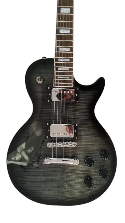 Custom Crown Gray Burst Tribute Electric Guitar