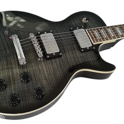 Custom Crown Gray Burst Tribute Electric Guitar - Image 2