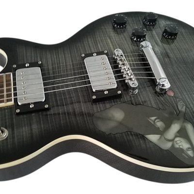 Custom Crown Gray Burst Tribute Electric Guitar - Image 7