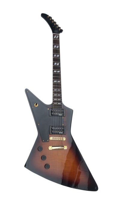 Custom Crown Korina Explorer Tobacco Burst Guitar Left Handed - Image 5