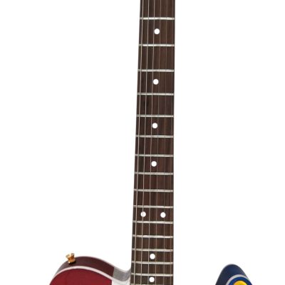 Custom Regent Buck Owens Red Blue Silver Sparkle Finish Guitar Gold Pickguard Rosewood Fretboard - Image 7