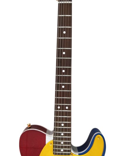 Custom Regent Buck Owens Red Blue Silver Sparkle Finish Guitar Gold Pickguard Rosewood Fretboard - Image 7