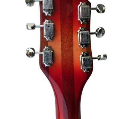 Custom Nova Cherry Fireglo 325 Fhole Neck Through Body Guitar - Image 8