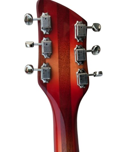 Custom Nova Cherry Fireglo 325 Fhole Neck Through Body Guitar - Image 8